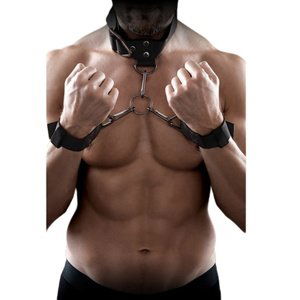 Bondage SR COMMAND CUFF & COLLAR SET