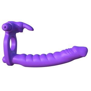 Vibrátor FANTASY C-RINGZ Silicone Double Penetrator Rabbit