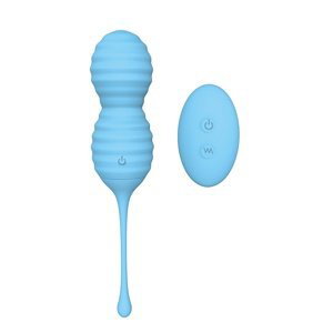 Vibrační vajíčko Dream Toys PLEASURE BALLS&EGGS BEEHIVE blue