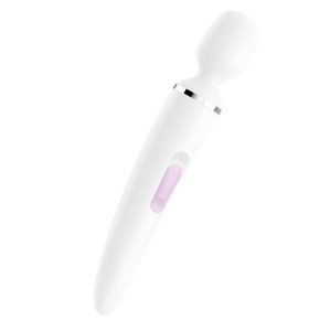 Masážní hlavice a vibrátor 2v1 SATISFYER WAND-ER WOMAN bílá