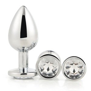 Sada Dream Toys GLEAMING LOVE SILVER PLUG SET