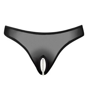 Tanga UNDERNEATH Jade CROTCHLESS Sheer Thong L-XL