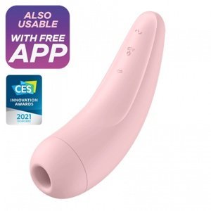 Stimulátor klitorisu SATISFYER CURVY 2+ růžový