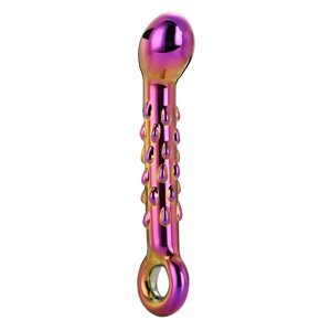 Glamour Glass Ribbed G-Spot Dildo