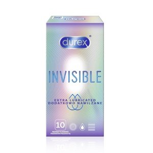 Kondom Durex Invisible Extra Lubricated 10 ks