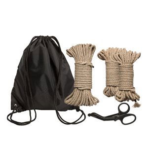 Doc Johnson Kink Bind & Tie Initiation Kit 5 Piece Hemp Rope Kit bondážní sada