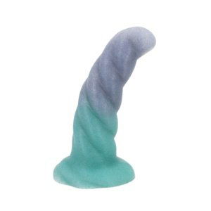 Dildo malé Top Notch Dongs FAUN šedé-zelené