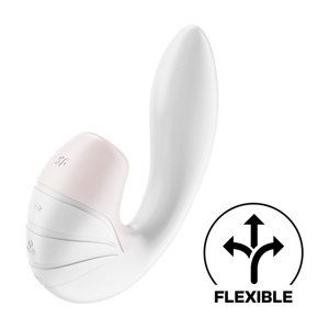 Vibrátor SATISFYER SUPERNOVA DOUBLE AIR PULSE bílý