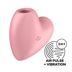 Stimulátor klitorisu SATISFYER CUTIE HEART růžový