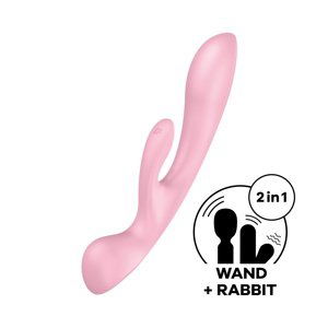 Vibrátor SATISFYER TRIPLE OH růžový