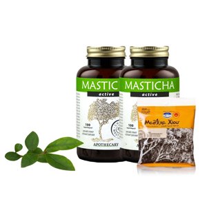 Masticha Active 2x + masticha krystaly zdarma