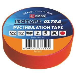 Emos Izolační páska PVC červená 15mm/10m