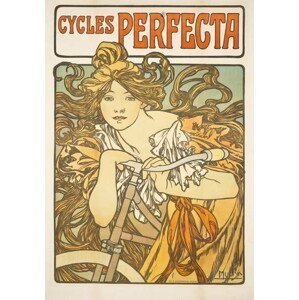 Mucha, Alphonse Marie - Obrazová reprodukce Cycles Perfecta, 1897, (26.7 x 40 cm)