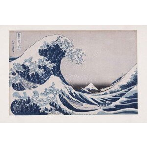 Hokusai, Katsushika - Obrazová reprodukce The Hollow of the Deep Sea Wave off Kanagawa, (40 x 26.7 cm)