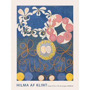 Obrazová reprodukce The Very First Abstract Collection, The 10 Largest (No.1 in Blue) - Hilma af Klint, (30 x 40 cm)