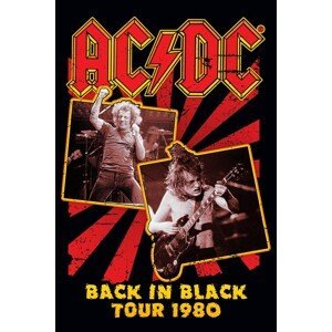 Plakát, Obraz - AC/DC - Back in Black 80, (61 x 91.5 cm)