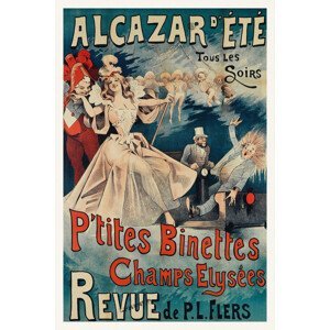 Obrazová reprodukce P’tites Binettes,Champs Elysées (Vintage French Ad Poster)  - Alfred Choubrac, (26.7 x 40 cm)