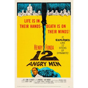 Obrazová reprodukce 12 Angry Men (Vintage Cinema / Retro Movie Theatre Poster / Iconic Film Advert), (26.7 x 40 cm)