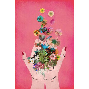 Ilustrace Frida`s Hand`s (Pink Version), Treechild, (26.7 x 40 cm)