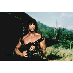 Umělecká fotografie Rambo - Sylvester Stallone, (40 x 26.7 cm)