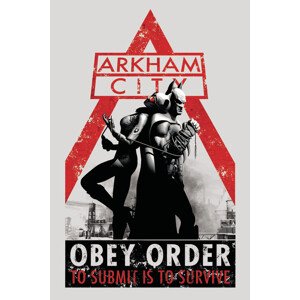 Umělecký tisk Batman Arkham City - Obey Orders, (26.7 x 40 cm)