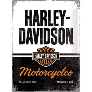Plechová cedule Harley-Davidson - Motorcycles, 30x40 cm