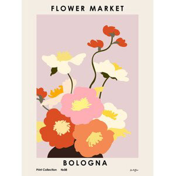 Ilustrace Flower Market. Bologna, NKTN, (30 x 40 cm)
