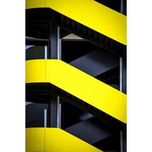Umělecká fotografie Yellow Stairs, Linda Wride, (26.7 x 40 cm)