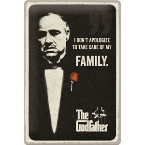 Plechová cedule The Godfather - I don't apologize, (20 x 30 cm)