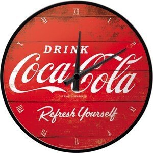 Hodiny  Coca-Cola - Logo Red