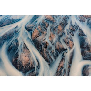 Umělecká fotografie The glacier rivers of Iceland, Valentinos Loucaides, (40 x 26.7 cm)