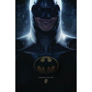 Umělecký tisk The Flash - Batman Worlds Collide, (26.7 x 40 cm)