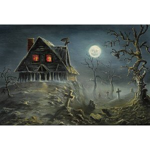 Umělecký tisk Halloween Horror, Pobytov, (40 x 26.7 cm)