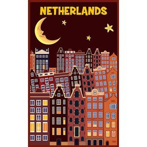 Ilustrace Netherlands Poster, drmakkoy, (24.6 x 40 cm)
