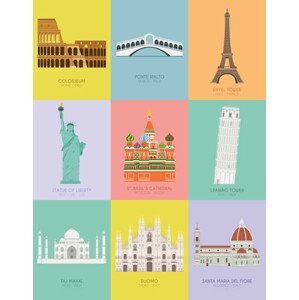 Ilustrace Modern design poster with colorful background, asantosg, (30 x 40 cm)