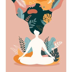 Ilustrace Mindfulness, meditation and yoga background in, ma_rish, (35 x 40 cm)