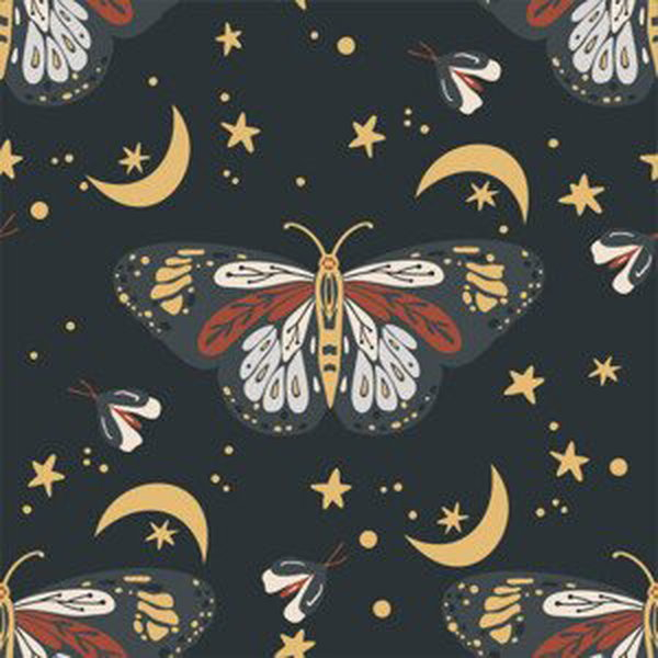 Ilustrace Boho Butterfly Seamless Repeat, trigubova, (40 x 40 cm)