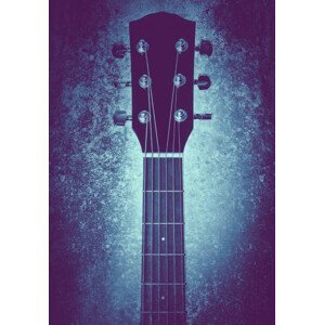 Umělecký tisk Textured guitar neck, SEAN GLADWELL, (26.7 x 40 cm)