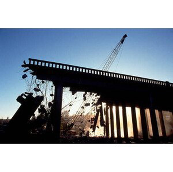 Umělecká fotografie Bridge Demolition, Don Mason, (40 x 26.7 cm)