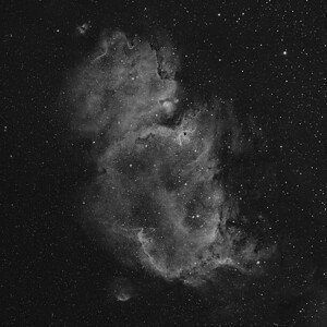 Umělecká fotografie The Soul Nebula IC 1848, ajbarr, (40 x 40 cm)