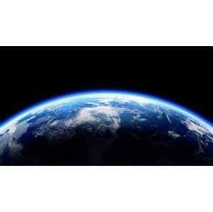 Umělecká fotografie The Earth Space Planet 3D illustration, digitalmazdoor digitalmazdoor, (40 x 22.5 cm)