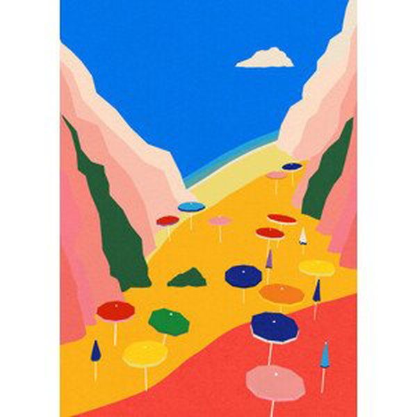 Ilustrace Lido Liguria, Rosi Feist, (30 x 40 cm)