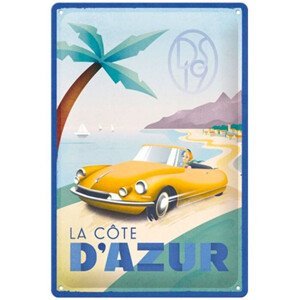 Plechová cedule Citroen La Cote D'Azur, 20x30 cm
