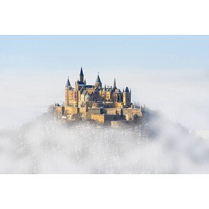 Umělecká fotografie Germany Palace Hohenzollern Winter Fog, ManuWe, (40 x 26.7 cm)