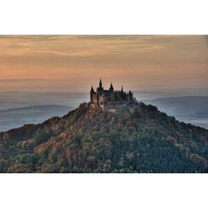 Umělecká fotografie Hohenzollern Castle, E. Johan Foster, (40 x 26.7 cm)