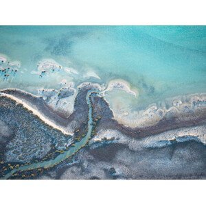 Ilustrace Aerial abstract of beautiful coastline, Chris Gordon, (40 x 30 cm)