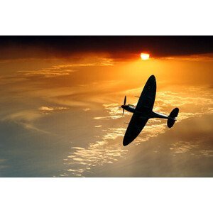 Umělecká fotografie Spitfire Patrol, BrettCharlton, (40 x 26.7 cm)
