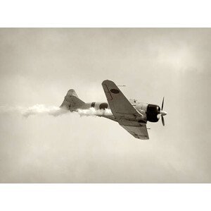Umělecká fotografie Retro fighter airplane, MMADIA, (40 x 30 cm)