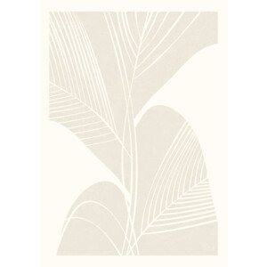 Ilustrace Abstract decorative background with leaf in, Natalya Nepran, (30 x 40 cm)