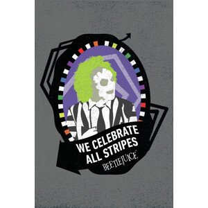 Umělecký tisk Beetlejuice - Celebrate, (26.7 x 40 cm)